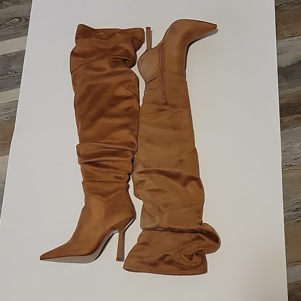 Steve Madden Tan/orangy Over the Knee/Thigh High boots